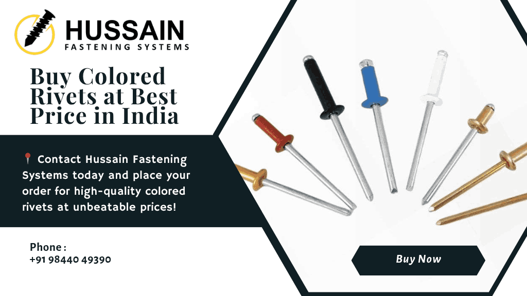 Buy Colored Rivets at Best Price in India | Hussain Fastening